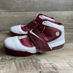 Nike Lebron James Soldier IV 407630-110 Mens US 15 Basketball Shoes White Maroon - Picture 1 of 10