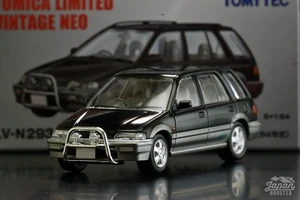 [TOMICA LIMITED VINTAGE NEO LV-N293a 1/64] HONDA CIVIC SHUTTLE Beagle 1994 (Blac - Picture 1 of 11