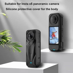 Étui de protection en silicone pour caméra d'action Insta360 X5 avec toucher doux - Photo 1/7