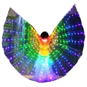 Iluminar Led Alas de Isis Danza del Vientre Carnaval Rave Disco Disfraces Trajes para... - Imagen 1 de 6