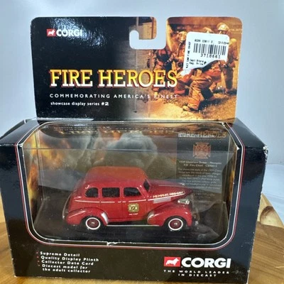 Corgi Fire Heroes 1939 Chevrolet Sedan Memphis FD Fire Chief Diecast  Bnk11 - Image 1 of 3