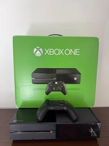 XBOX ONE Microsoft Console Nera Completa con Scatola e Joystick Originale - Imagen 1 de 12