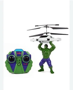 Avengers Hulk helicopter 2 Channel Flying Figure Infrared Helicopter 12” MARVEL - Picture 1 of 2