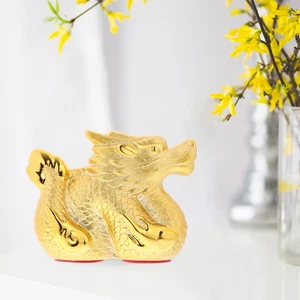 Adornos Cerámicos Decorativos Dragón Estatuilla Oficina Estante Decoración - Imagen 1 de 12
