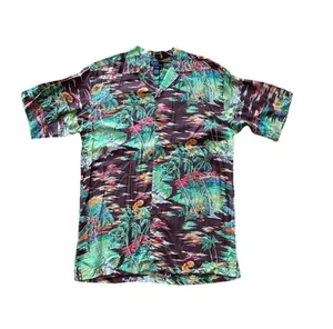 VINTAGE 80s POLO RALPH LAUREN ALOHA AOP SHIRT SIZE XL MULTICOLOR ALL-PATTERN - Bild 1 von 8