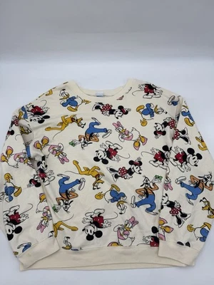 Женский пуловер Disney Mickey and Friends толстовка цвета слоновой кости с принтом размер XL - Изображение 1 из 4