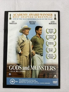 Gods and Monsters DVD Brendan Fraser, Ian McKellen Region 4 - Picture 1 of 4