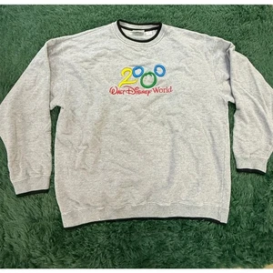 2000 Walt Disney World Gray XL Sweatshirt Unisex Vintage 90s - Picture 1 of 9