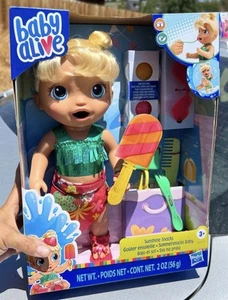 Baby Alive Sunshine Snacks Sommersnacks Blonde Doll Play Set NEW - Picture 1 of 4