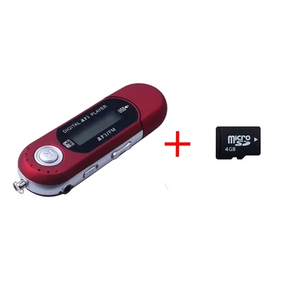 Tragbarer Usb-Mp3-Musik-Player, Digitaler Lcd-Bildschirm Mit 4 GB Micro-Sd-Karte - Bild 1 von 4