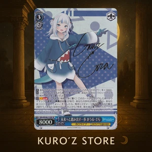 Blanco Negro Hololive Vol.2 Gawr Gura Card Game HOL/W104-113SP Firmado Bushiroad - Imagen 1 de 6