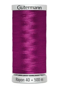 Gutermann Rayon 40 #1191 DARK ROSE, 500m Machine Embroidery Thread - Picture 1 of 2