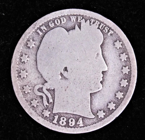 1894 Barber Quarter Good in saflip #Y167 Cover