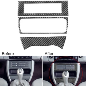 3PCS For Porsche 911 Boxster Carbon Fiber Interior Center Storage Box Trim Set B - Picture 1 of 11