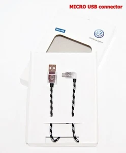 NEW GENUINE VW MICRO - USB TO USB - A PREMIUM CABLE 30cm App-Connec GoogleAuto - Picture 1 of 3