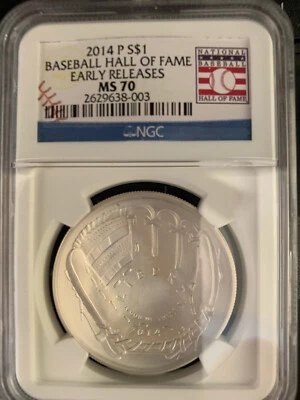 2014-P NGC MS 70 Baseball Early Release - Image 1 of 2