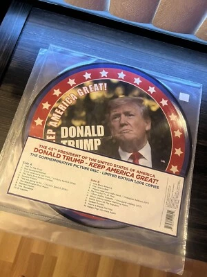 Donald Trump- Keep America Great Vinyl Lp LE pic disk Never Opened/ Played - Image 1 of 4