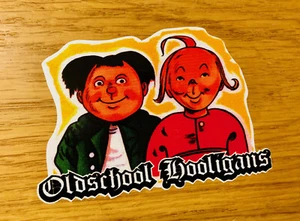 OLDSCHOOL HOOLIGANS Aufkleber Sticker XL 30cm Retro Fun Max und Moritz Tuning V8 - Bild 1 von 2