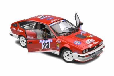 ALFA ROMEO GTV6 #23 TOUR DE CORSE 1985 LOUBET VIEU SOLIDO S1802306 1/18 Metallo - Immagine 1 di 4