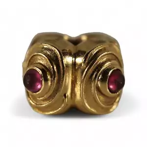 Pandora 14K Yellow Gold Hypnotize Rhodolite Clip #750804RHL - Picture 1 of 7