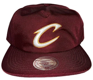 MITCHELL & NESS Cleveland Cavaliers Ballistic Nylon Strap-back Hat - Picture 1 of 4