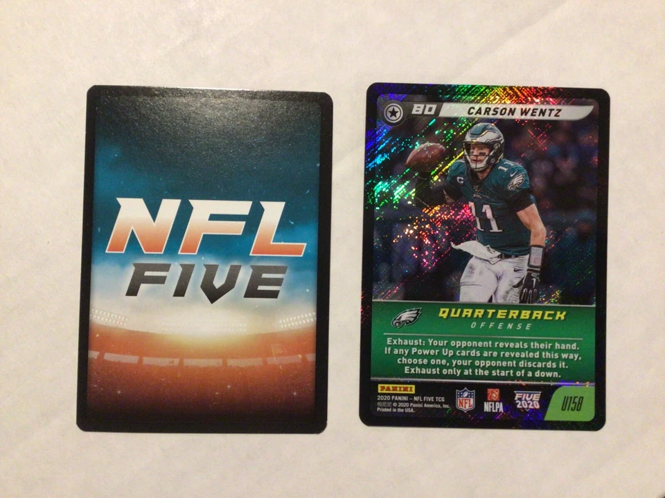 Carson Wentz #U158 Eagles 2020 Panini Edition NFL five (Uncommon Foil Version) - Image 1 of 1