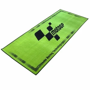 MotoGP Green Workshop Garage Pit Motorcycle Mat Non-Slip Oil Resistant 190x80cms - Picture 1 of 5