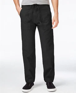 Levi's Herren Schwarz Locker Gerades Bein Bataillon Hose 31x32 33x32 - Picture 1 of 4