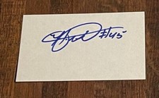 Mostly 2000s Debut Signed Index 3x5 Autograph (you pick from list) Tough on IC