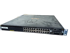 HP Aruba 3810m JL073A 24 Port POE+ Switch w/ two JL086A power supplies & JL083 - Picture 1 of 5
