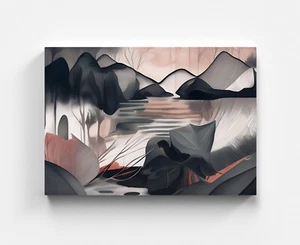 Cuadro en Lienzo Paisaje Abstracto Colorido Arte Casa Decoración Mural Artista Arte - Imagen 1 de 7