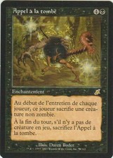 X 1 call to the grave/call to the grave foil scourge magic mtg french mp