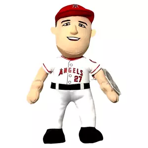 NWT Mike Trout #27 Bleacher Creatures Los Angeles Angels 10" Plush Figure - Picture 1 of 3