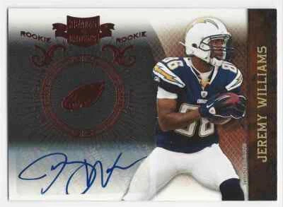 2010 Panini Plates And Patches Jeremy Williams RC Auto 108/349 #149 - Image 1 of 2