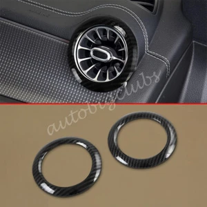 For Mercedes-Benz GLA 250 2021-2023 Carbon Fiber Front Side AC Vent Cover Trims - Picture 1 of 5