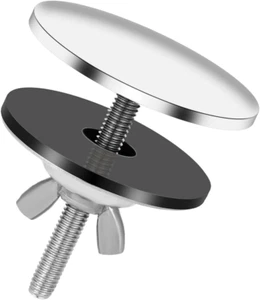 Brushed Stainless Steel Sink Hole Cover - 2 Inch Faucet Stopper Plate - Picture 1 of 12
