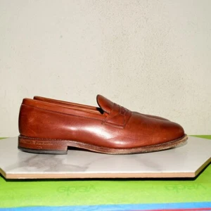 Allen Edmonds Loafer Brown Leather Harrington Men US 9.5 D - Picture 1 of 16