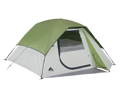 Tienda de campaña con cúpula para 4 personas al aire libre senderismo equipo de campamento alfombra de barro impermeable mosca de lluvia  Foto 1 de 4