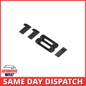 118i LETTERING REAR BOOT LID TRUNK BADGE EMBLEM FOR BMW 1 SERIES, MATT BLACK - Picture 1 of 3