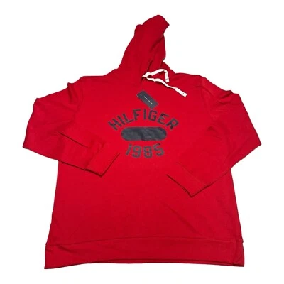 NUEVO CON ETIQUETAS Para hombres Tommy Hilfiger Brushback Rojo Polar Sudadera con Capucha Ligera Talla L Foto 1 de 4