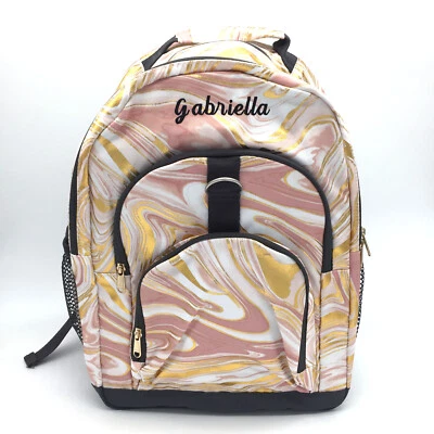 Mochila Pottery Barn Gear Up Marble Blush Gold XL Gabriella mono DEFECTUOSA inv17 Foto 1 de 4