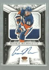  2012-13 Crown Royale Rookie Silhouette Prime Autographs #69 Aaron Ness 01/99