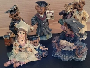Lot of 5 Resin Boyds Bears & Friends & YESTERDAYS' CHILD - It's Graduation Time! - Picture 1 of 16