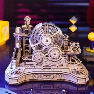 ROKR Pinball Model Gear Ball Challenge 3D Wooden Puzzle Model Kits DIY Man Gift - Picture 1 of 7