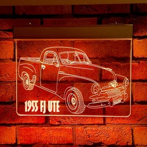 Holden 1955 FJ Ute Sign,Light,Bar Sign,Man Cave,Remote Control, Light, Car - Picture 1 of 8