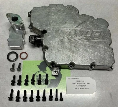 2008-2022 Suzuki GSXR1300 GSXR 1300 HAYABUSA CÁRTER DE ACEITE PERNOS PLANOS DME S31 Foto 1 de 4