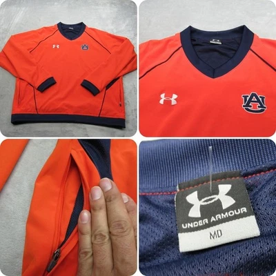 Chaqueta Auburn Tigers Para Hombre Mediana Under Armour Naranja Resistente al Agua Anorak Foto 1 de 4