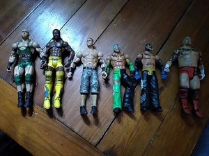 Wrestling Figure Lot - 6 Figures 2011/12 - Played With Condition - Picture 1 of 19