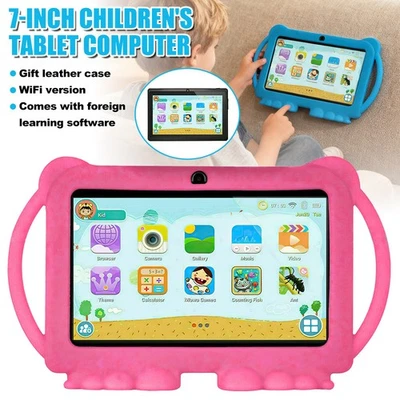 2025 Kids Tablet 7 Inch, Android, 4GB+64GB Storage, Bundle, WIFI, Free Case NEW - Image 1 of 4