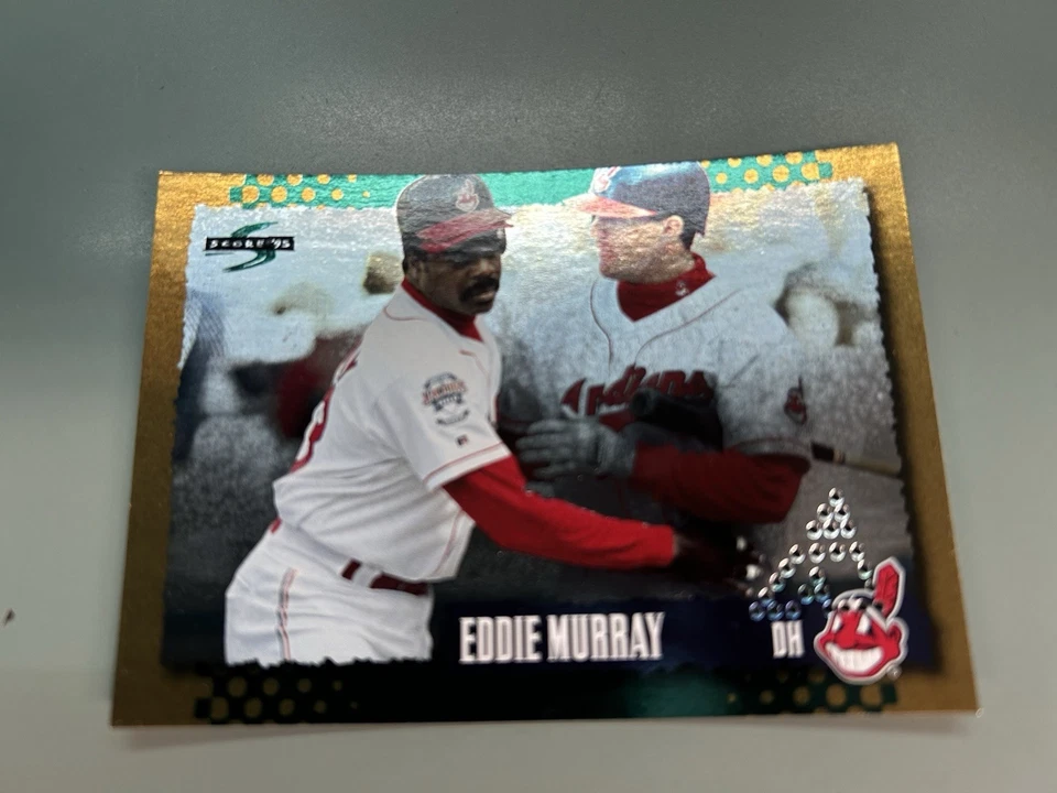 EDDIE MURRAY 1995 Score Gold Rush REDEEMED HOLE PUNCHED Card #257; Indians - Image 1 of 2